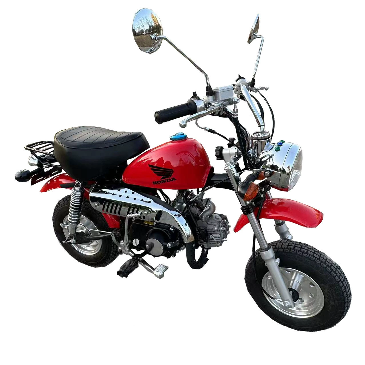 Минимото 70-150cc, двухколёсный мини-мотоцикл для взрослых на бензине, небольшой внедорожник в ретро-стиле для улицы