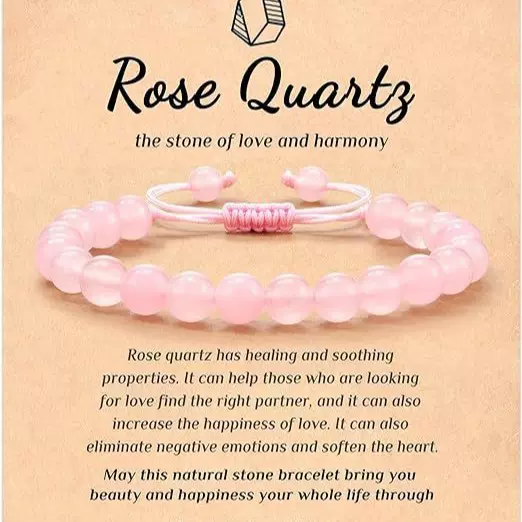 跨境爆款虎眼石粉斑马串珠弹力绳手串水晶玛瑙虎眼石批发手链饰品