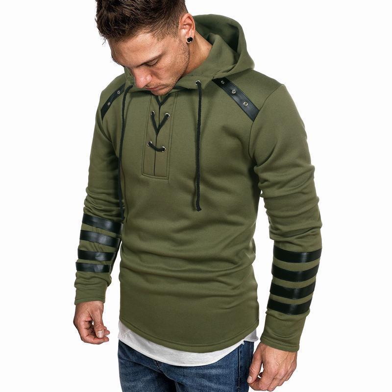 2022 Cross-Border Autumn and Winter European Size Hooded Men's Leather Casual Stylish Fashion Sweatshirt Splicing Jacket Men's Spot D 2022 Cross-Border Autumn and Winter European Size Hooded Men's Leather Casual Stylish Fashion Sweatshirt Splicing Jacket Men's Spot D