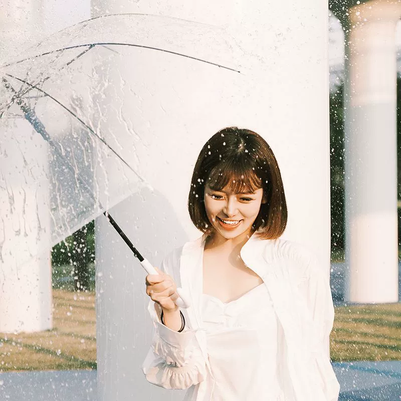 Fresh durable umbrella for elementary school students, increased thickness, internet celebrity, (Physicals)