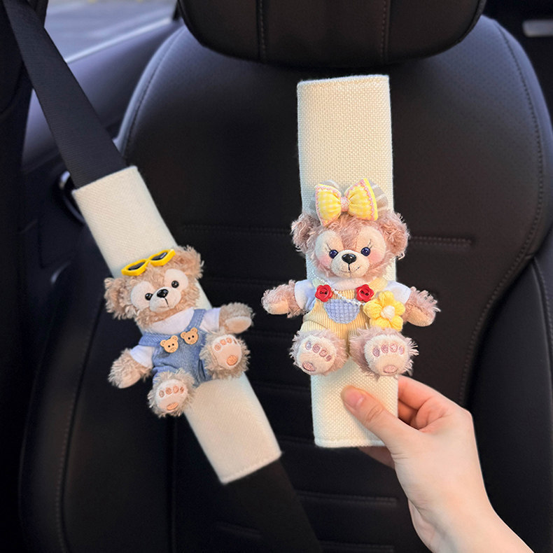 2025 New Cute Shirley Rose Seatbelt Shoulder Pads, Suitable for All Seasons, Couple's Seatbelt Pair, High-end Feel for Women