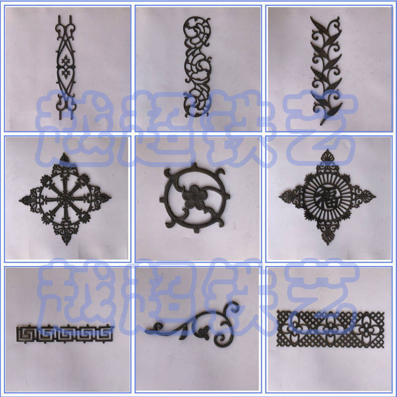 Wrought Iron Gate Accessories, Decorative Welded Cast Iron Railings, Decorative Flower Villa Doors, European-Style Courtyard Doors Wrought Iron Gate Accessories, Decorative Welded Cast Iron Railings, Decorative Flower Villa Doors, European-Style Courtyard Doors