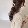 Demi-season white fresh hairgrip, brand crab pin, hairpins, hair accessory, simple and elegant design