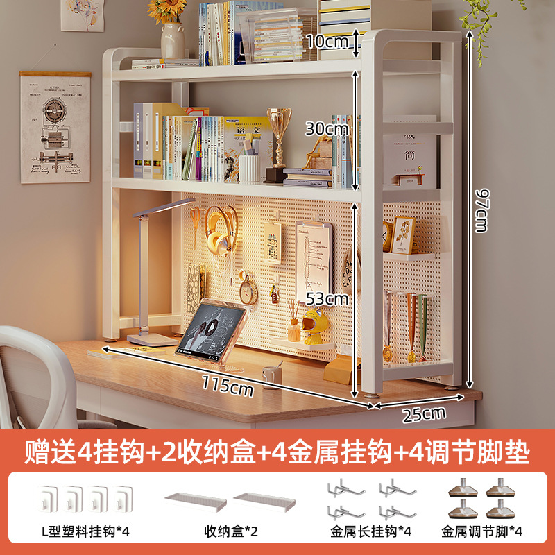 Estante de escritorio, estante de escritorio, estante de escritorio, escritorio multicapa, escritorio de dormitorio, escritorio de computadora, estante vertical