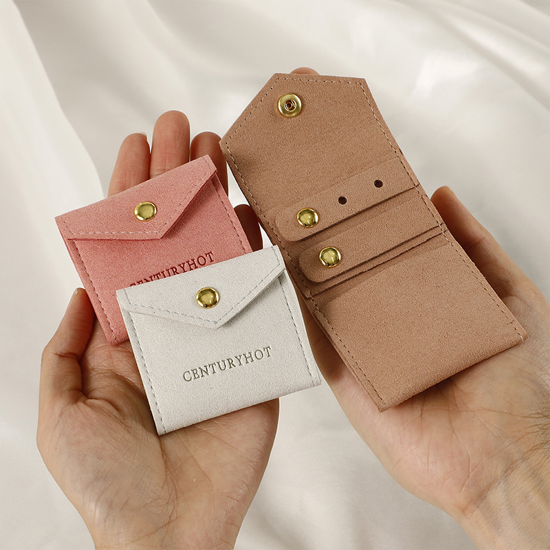 1 Pièce Super-filament Élégant Femme Style Simple Vacances Voyage Selfies Couleur Unie Sacs D'emballage Bijoux display picture 2