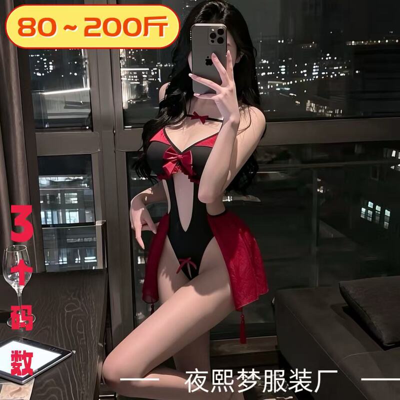 Plus-size sexy lingerie for plus-size girls, Halloween little devil costume, pure desire succub uniform bodysuit Plus-size sexy lingerie for plus-size girls, Halloween little devil costume, pure desire succub uniform bodysuit