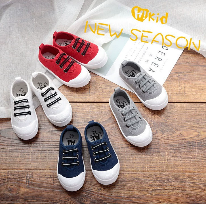 [Распродажа] Весной и осенью шнурки в Южной Корее Декоративные цветные Детские парусиновые туфли для мальчиков и девочек От 1 до 7 лет