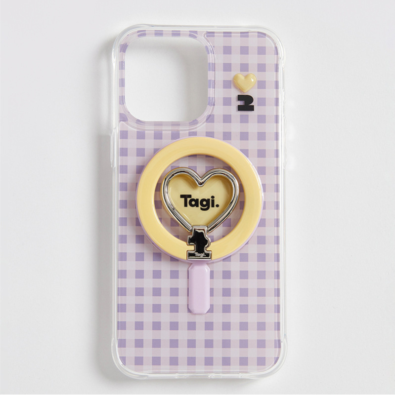 Tagi.怦怦开心保护壳磁吸折叠桌面支架适用iphone15PM手机壳苹果1|undefined