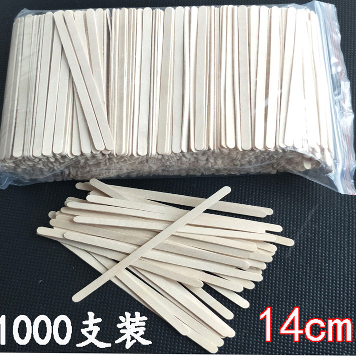 Paquete independiente de batida de café batida desechable 14cm / 19cm madera batida de café 100 500