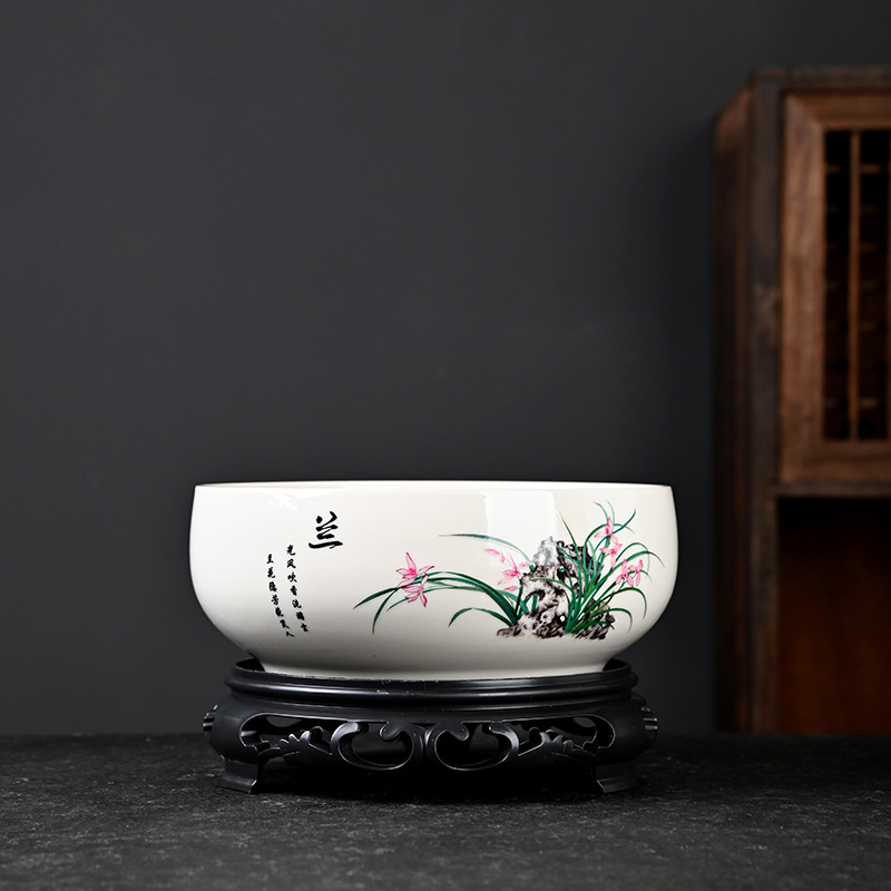 Cuenco de nenúfares, flores de cobre, macetas especiales con paletas, utensilios hidropónicos de cerámica, macetas grandes para el hogar, liquidación al por mayor