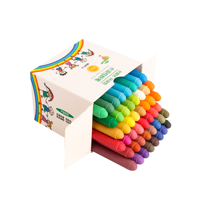 Profesor tiza a base de agua para niños enseñando colorido no tóxico sin polvo cepillo de bebé soluble en agua tiza borrable