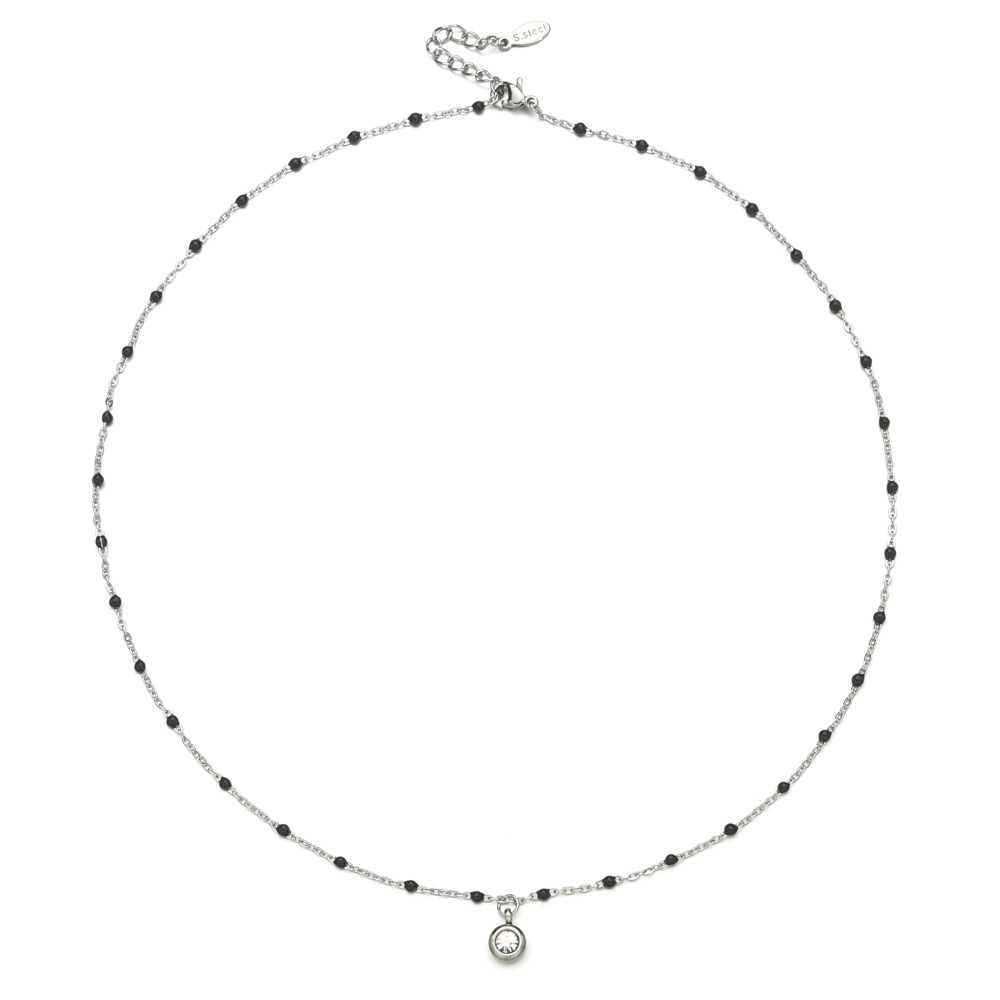 9g Weight 304 Stainless Steel, Seed Bead Pendant Material Rhinestones Inlay Material Pendant Necklace Classification 304 Stainless Steel Chain Material cable chain Chain Type 1 Piece Quantity Casual, Daily Occasion 304 Stainless Steel, Seed Bead Material Round Pattern All Seasons Season Women's Gender Enamel, Plating, Inlay Design Simple Style Style Wholesale Jewelry Simple Style Round 304 Stainless Steel Seed Bead Rhinestones Enamel Plating Inlay Pendant Necklace Cable Chain 10