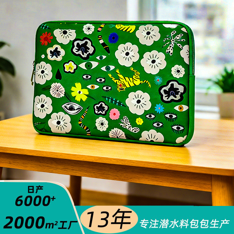 Laptop Sleeve Made of Diving Material 14inch 16inch Shockproof and Drop-Resistant Zipper Storage iPad Tablet Sleeve