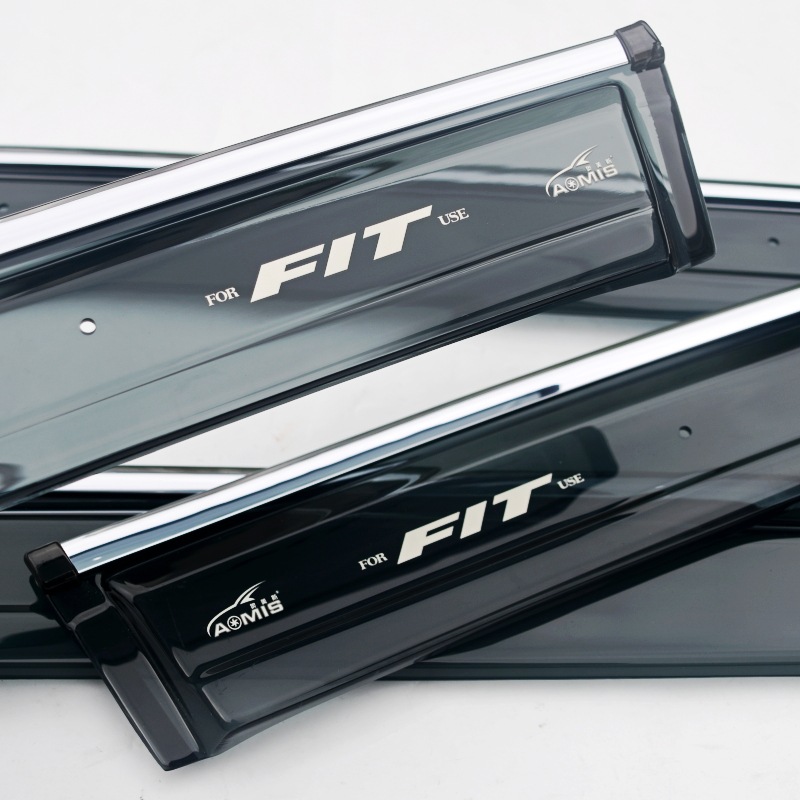 适用本田一二三代老飞度四代新飞度晴雨挡雨条车窗雨眉改装配件