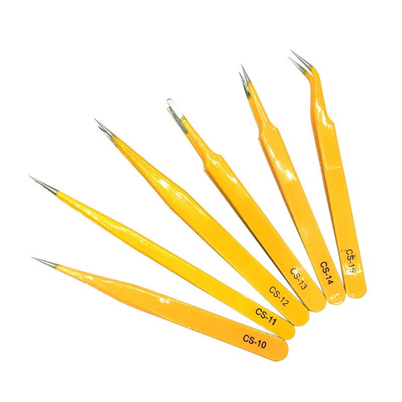 电子手机维修镊子尖头弯头挑燕窝美容工具不锈钢镊子起子夹子批发