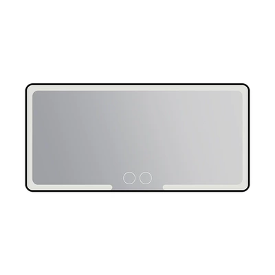 Sun visor rearview mirror LED makeup mirror HD ultra-thin - black-shell-three-lights-upgrade-ultra-thin-battery-capacity-enhancement