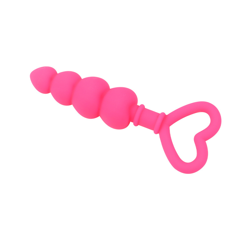 Heart-Shaped Silicone Anal Plug, Purple Body-Safe Silicone, Smooth Tapered Design — detail image 7