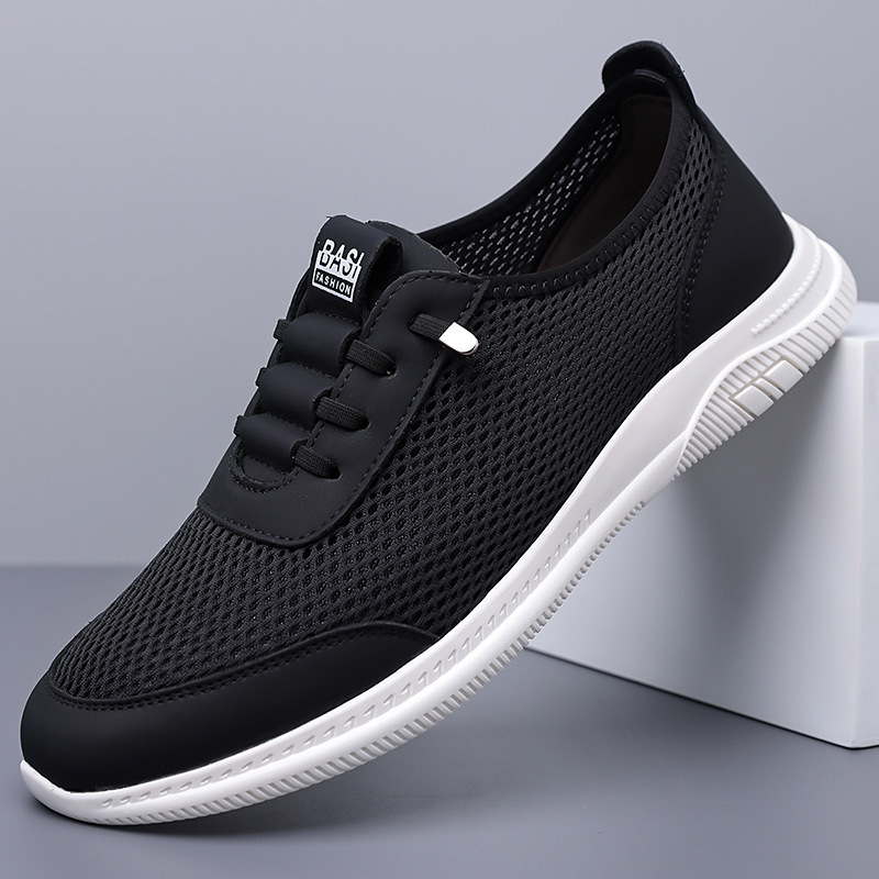 Summer Men's Shoes, Breathable Mesh Fly-Knit Shoes, Lightweight, High-Quality Mesh Breathable Outdoor Sports Shoes, Comfortable Driving Shoes Summer Men's Shoes, Breathable Mesh Fly-Knit Shoes, Lightweight, High-Quality Mesh Breathable Outdoor Sports Shoes, Comfortable Driving Shoes