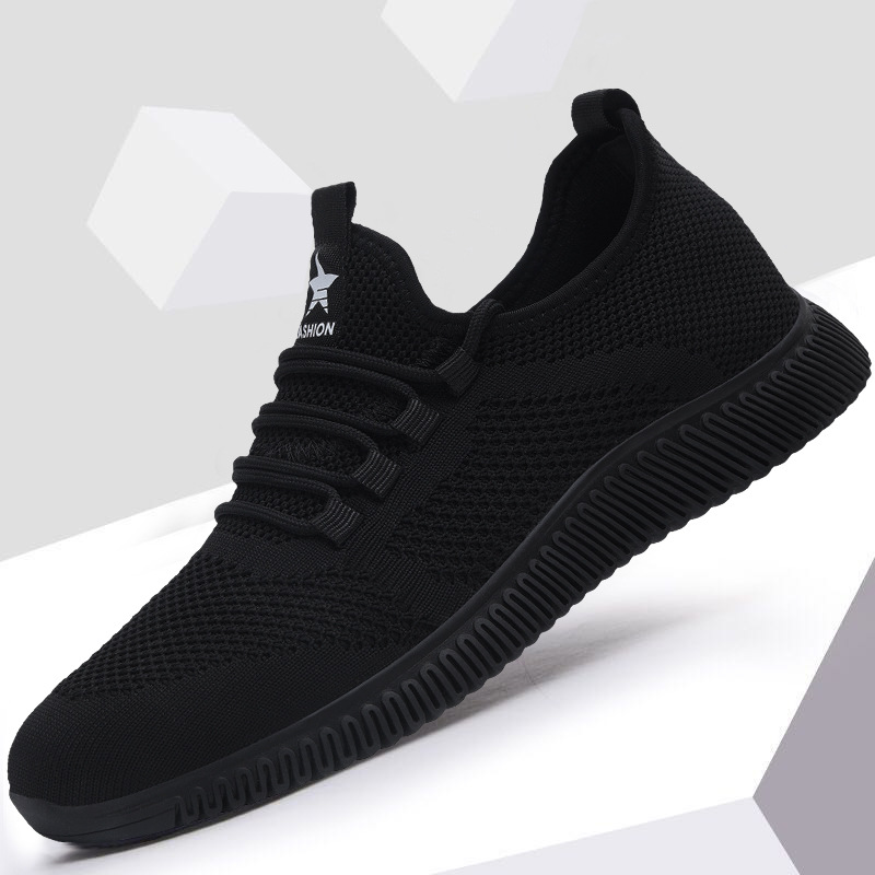 Men's 2024 New Summer Athletic Shoes for Men, Trendy Mesh Breathable Flyknit Casual Lightweight Youth Shoes