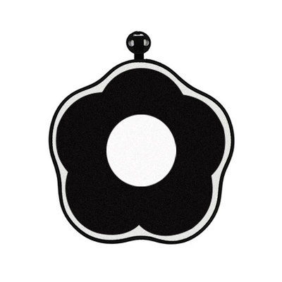 Seat cushion, seat cover with a High-End Feel, Comfortable - plush-classic-white-edged-flower-front-row
