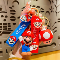 漫画スーパーマリオマリオキーホルダーかわいいクリエイティブカップル学生バックパック車の装飾品ギフト卸売