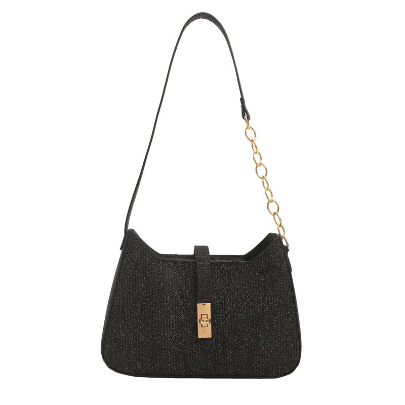 Bolso de nicho coreano para mujeres 2024 nueva cadena de textura de alta calidad universal de moda de hombro único bolso de silla de brazo
