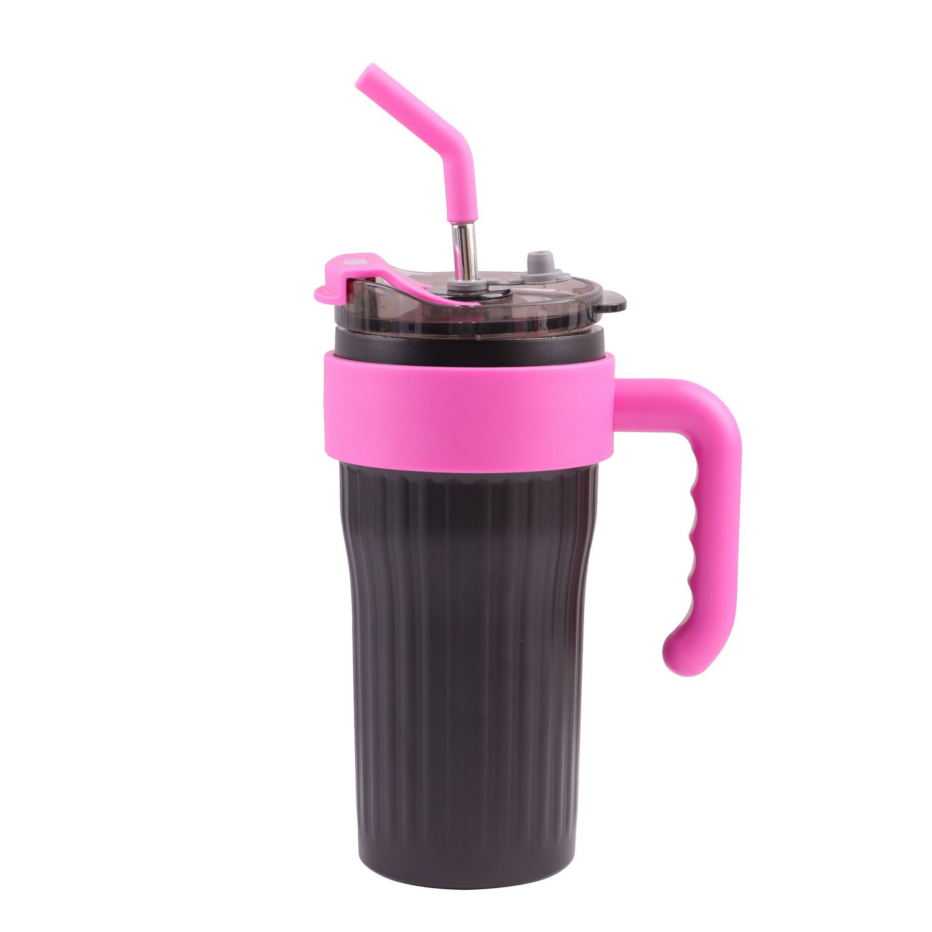 Red dopamina 316 taza de acero inoxidable mango taza portátil de oficina de gran capacidad de doble bebida acompañante taza de paja