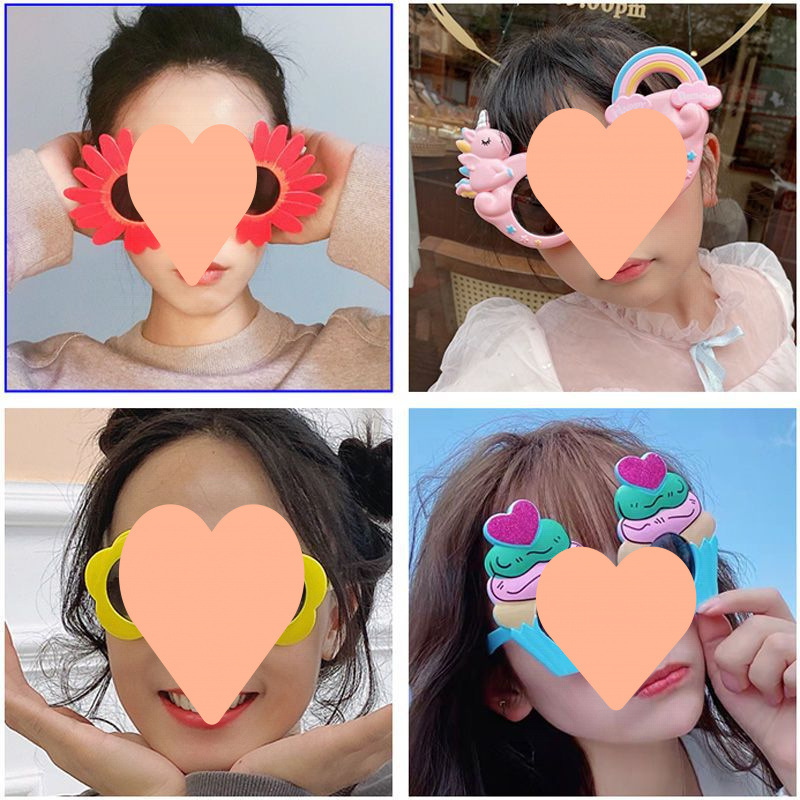 Divertido gafas de sol bodas damas de honor fotos accesorios de boda fiesta de cumpleaños gafas de escultura de arena gafas en línea gafas extrañas