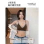 撞色法式聚拢蕾丝文胸