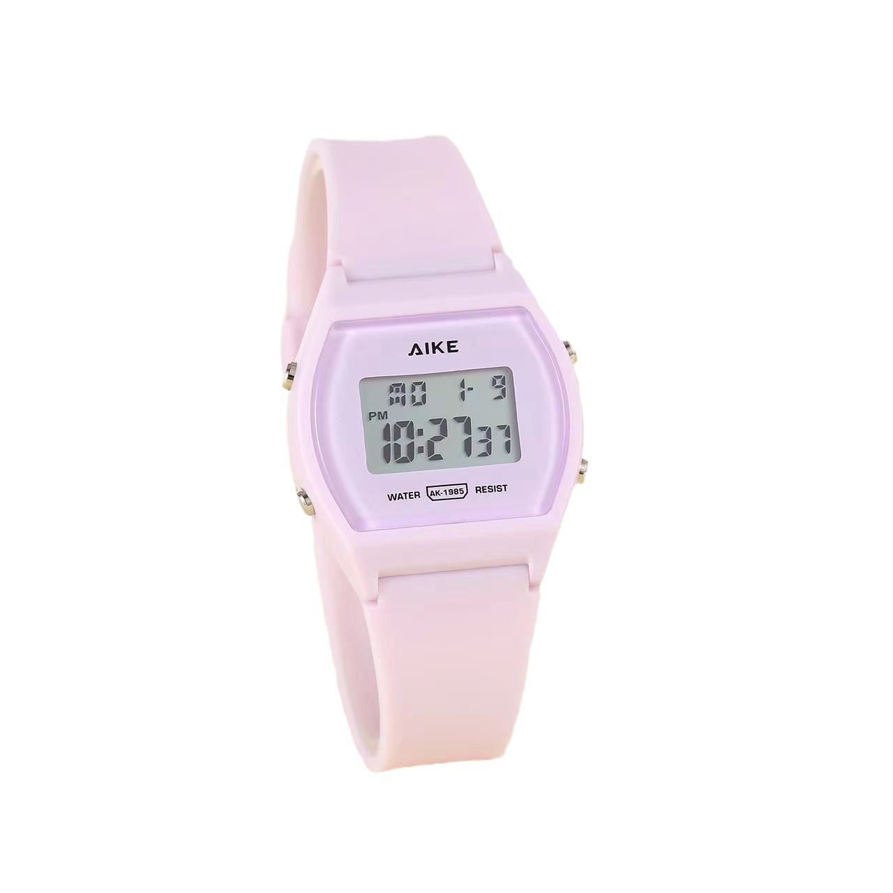 AIKE1985 color caramelo pequeño cuadrado lindo reloj electrónico mujer estudiante reloj de moda junior high school escuela primaria reloj de Estudiante