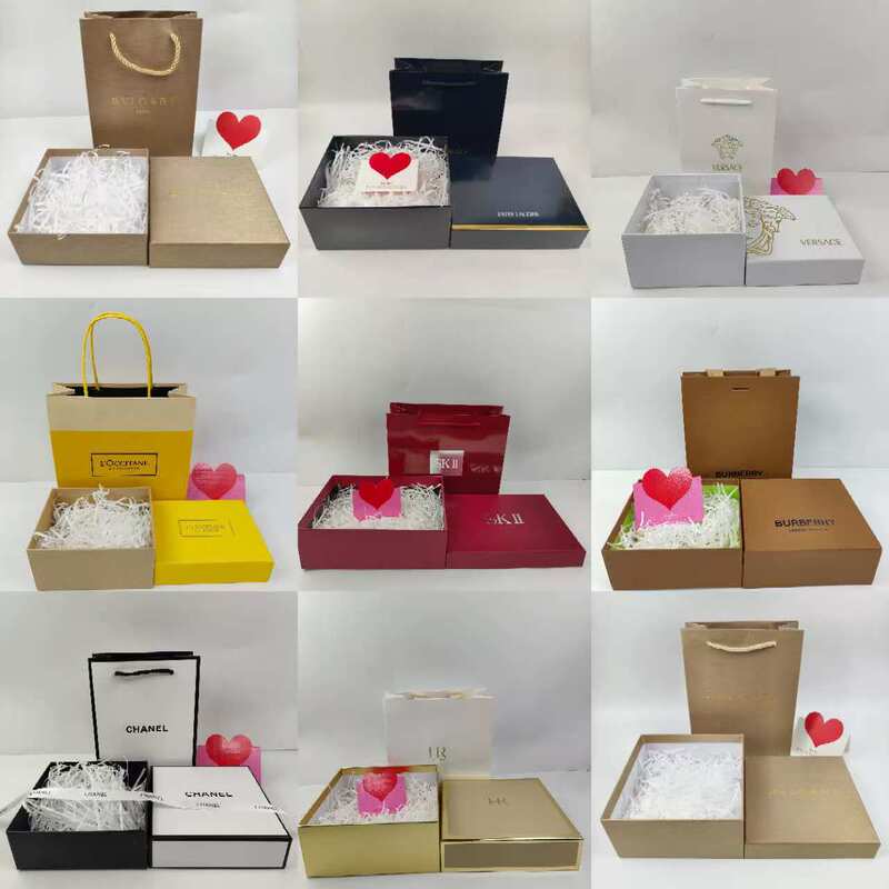 Dijia Perfume Gift Box Green Lipstick Box Love Horse Heaven and Earth Cover Gift Box Cosmetic Packaging Box MA Gift Bag