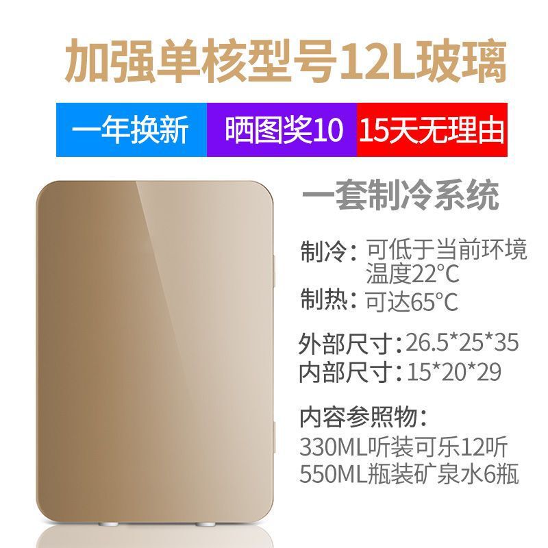 迷你小冰箱家用寝室学生宿舍车家两用小型化妆品冷藏制冷车载冰箱|undefined