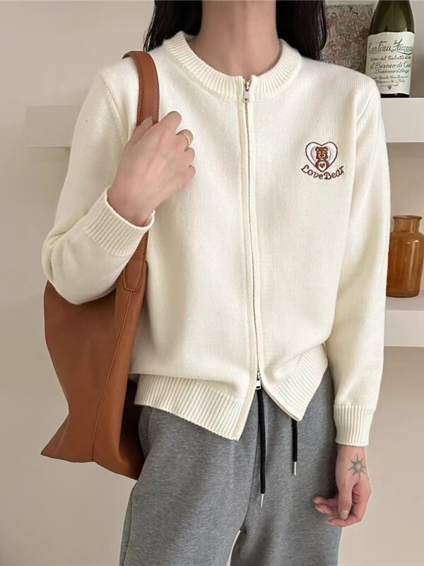 秋装短款超好看独特漂亮小外搭开衫针织衫毛衣外套女2025新款早秋|undefined