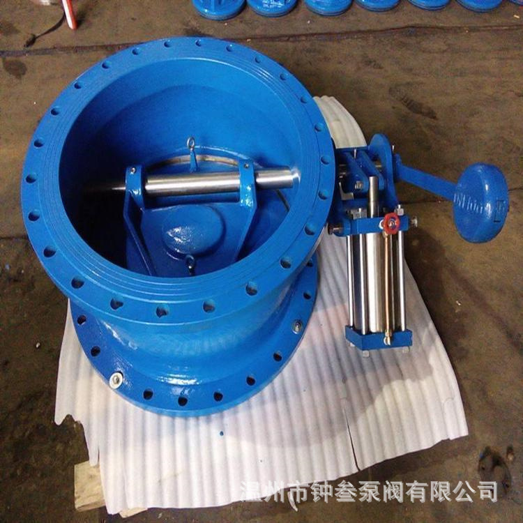 HH47H-16C 蝶式缓闭止回阀 斜密封蝶式止回阀 法兰止回阀 DN800