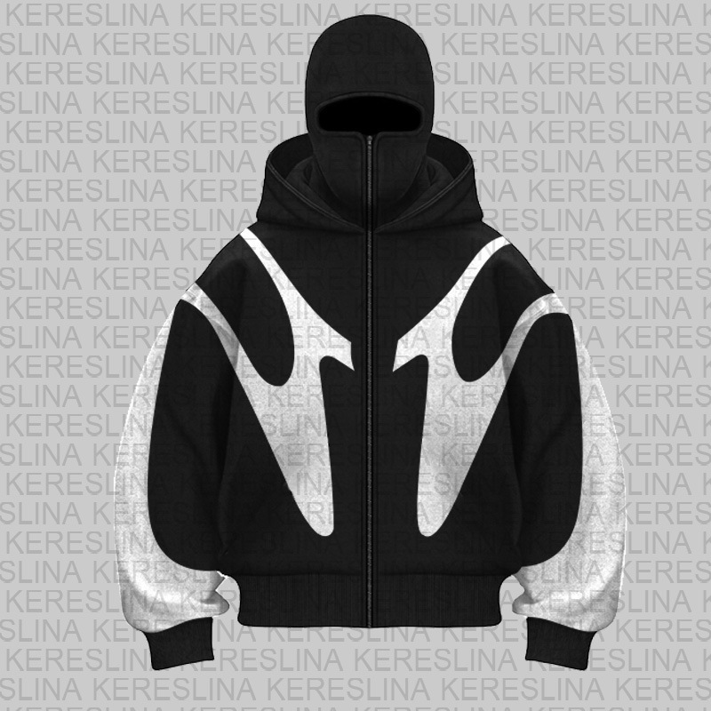 European and American Ins Fashion Brand Double Hat Design Hooded Sweat Autumn and Winter New Men's and Women's Loose Y2K Sweat European and American Ins Fashion Brand Double Hat Design Hooded Sweat Autumn and Winter New Men's and Women's Loose Y2K Sweat