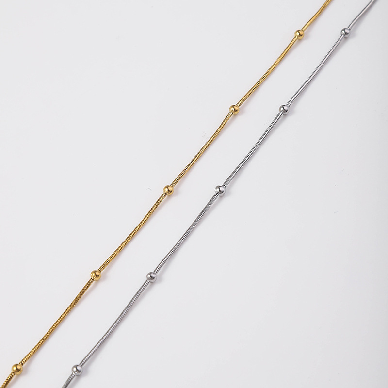 7g Weight Chain Jewelry Making Type DIY Jewelry Accessories Classification 1 Piece Quantity 304 Stainless Steel Material Solid Color Pattern Plating Design Simple Style, Classic Style Style Simple Style Classic Style Solid Color 304 Stainless Steel Plating Jewelry Accessories 8