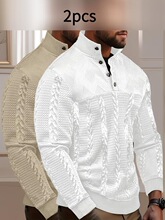 N 48772 Retro Collar Knit Sweatshirt ������������ ŷ����