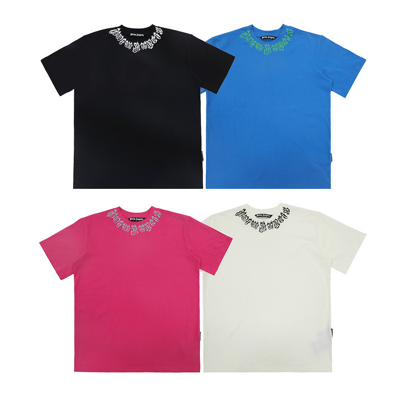 Europe and the United States tide brand 2025 summer new palm angel printed letters tide brand high street short sleeve T-shirt a wholesale