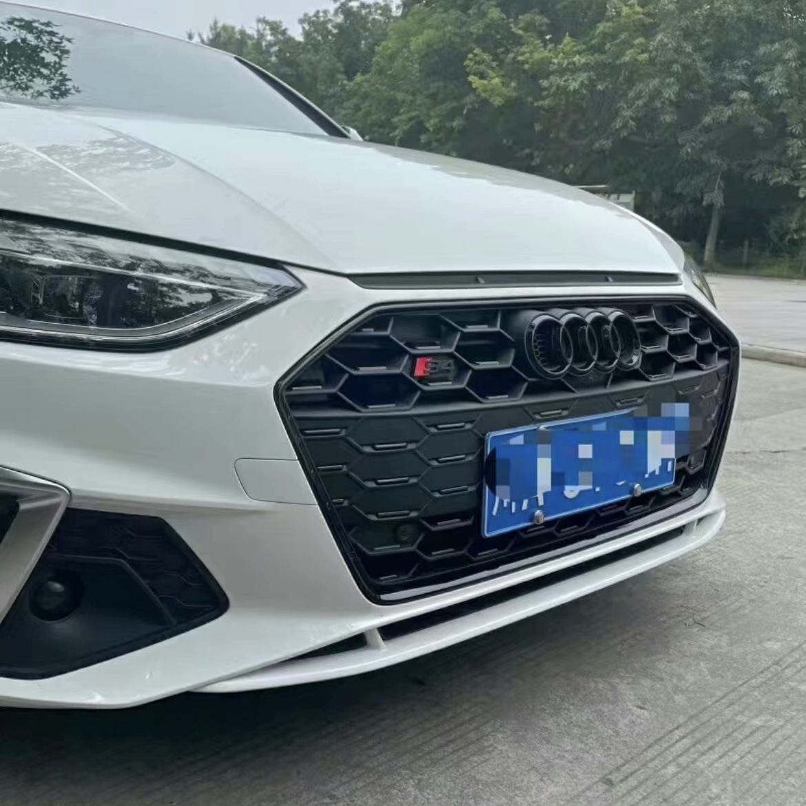 Suitable for 20-25 Models A4 Modified S4 Grille Full Starry Sky Grille Sport Front Grille Black Warrior Front Grille