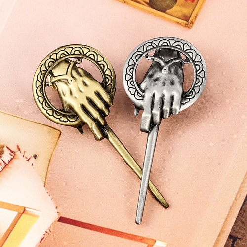 Cross-border hot sale A Song of Ice and Fire Hand of the King brooch Game of Thrones peripheral metal badges wholesale