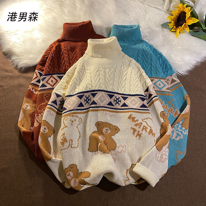 Retro Japanese demi-season sweater for men and women