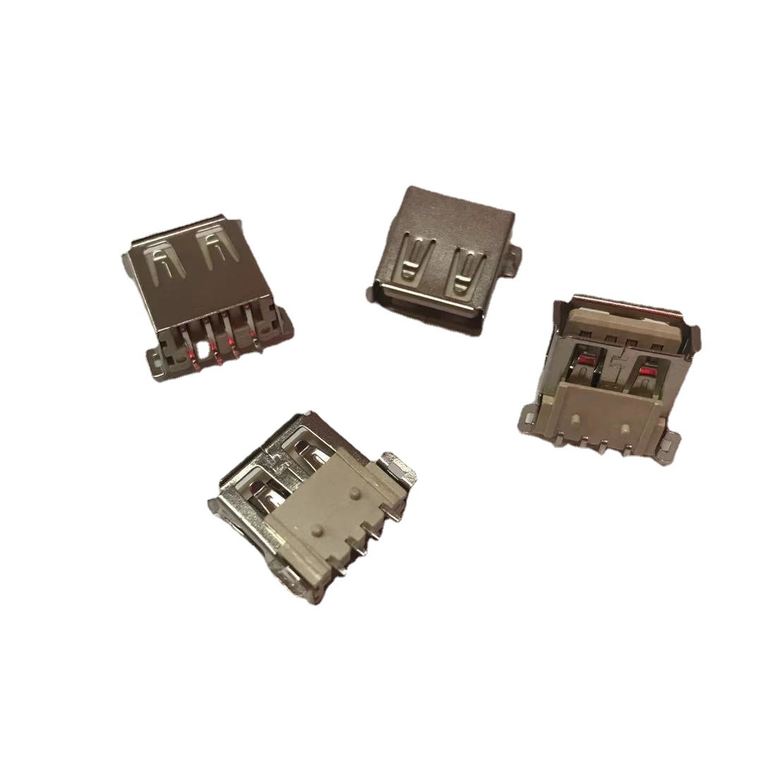 电源视频监控灯饰手机美容仪按摩数据耐高温数据充电贴片USB插座