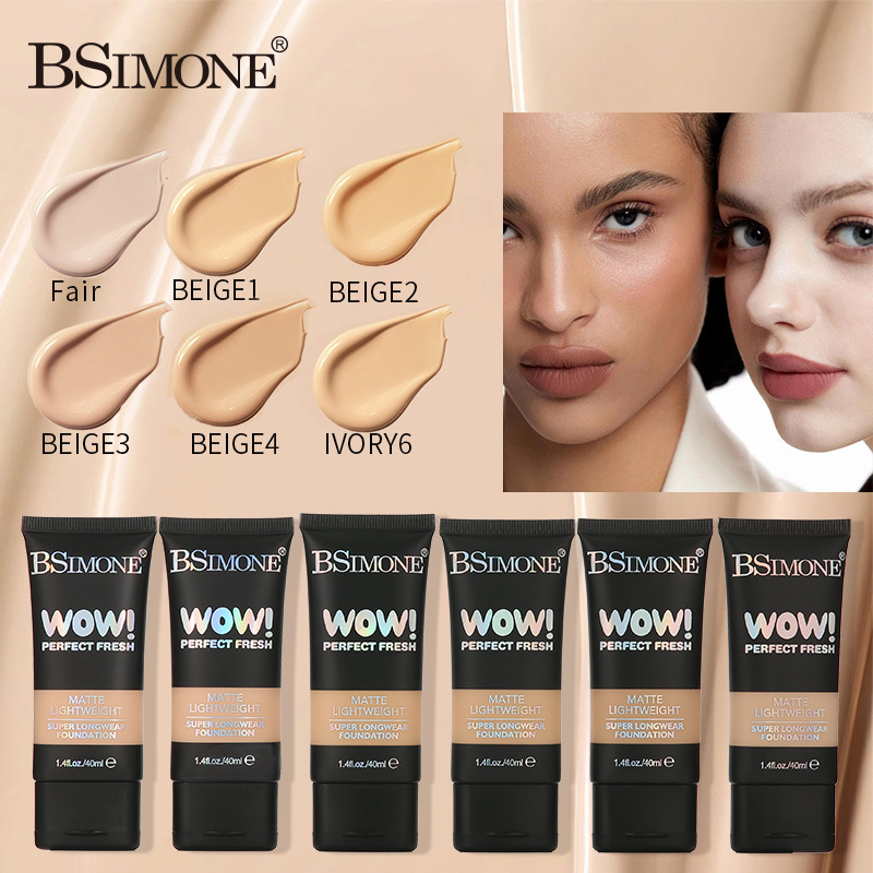 Base de maquillaje líquida hidratante e impermeable, corrector de larga duración, natural y ligero, adecuado para piel seca, corrector de larga duración, exclusivamente disponible para ventas transfronterizas.
