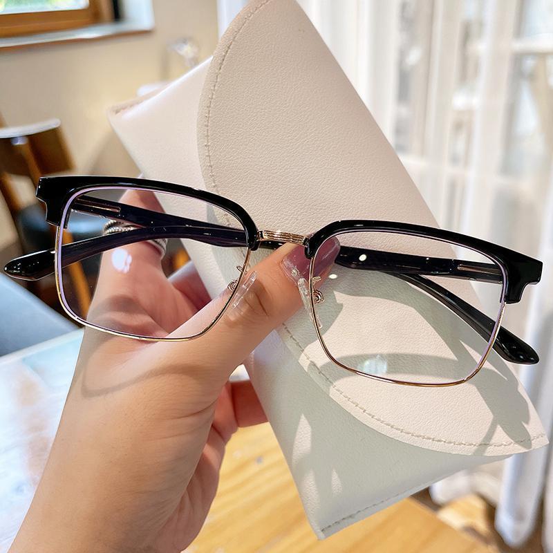 2208 New Style Eyeglass Frames for Men, Business Fashion, Can Be Fitted with Prescription Lenses, Blue Light Blocking Glasses, Retro Browline Half-Frame Eyeglass Frames 2208 New Style Eyeglass Frames for Men, Business Fashion, Can Be Fitted with Prescription Lenses, Blue Light Blocking Glasses, Retro Browline Half-Frame Eyeglass Frames