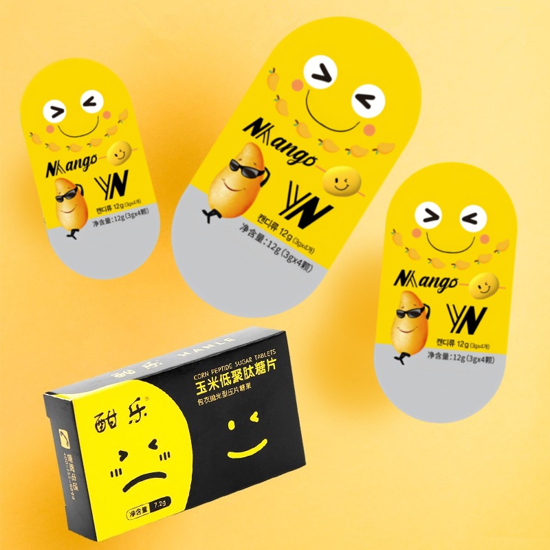 South Korea Flavor Smiley Candy with Corn Peptide with suit Non-drinking Standing Support for Hair Wholesale