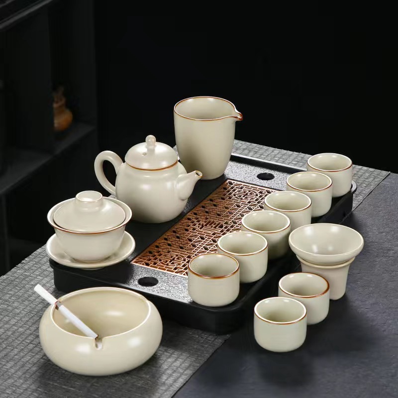 여요 부자 냄비 + 덮은 그릇 - 8 컵 + 재떨이 + 흐르는 창 트레이