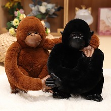 顽皮猩猩毛绒玩具公仔娃娃 搞笑呆萌仿真大猩猩摆件 儿童节日礼物