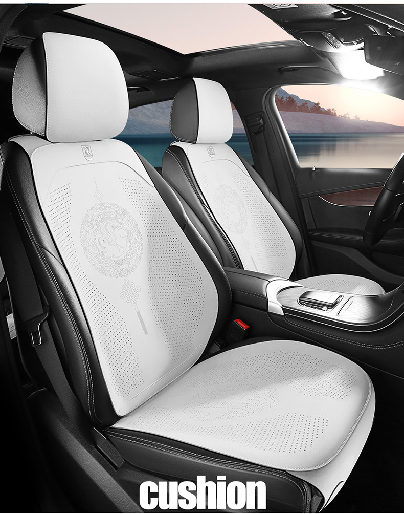 National Fashion Chinese Knot Car Seat Cushion Suede Four Seasons Universal Small Man Waist Half Bag Summer Suede Saddle Cushion Only