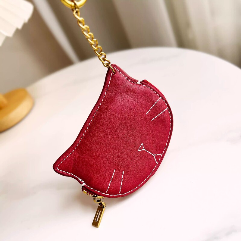 New Designer Fashion Cute Trendy Kitten Coin Purse Key Pouch Coin Storage Bag Women's Bag Accessory