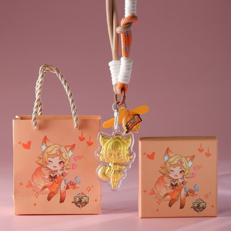 Water Bead Honor of Kings Daji Xiaoqiao Anjia Hero Pendant Mobile Phone Backpack Car Hanging Gift for Boyfriend Keychain